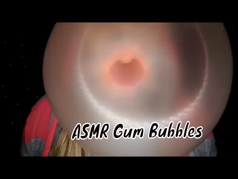 ASMR Gum Blowing Massive Gum Bubbles