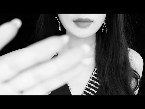 *ASMR* Face Touching + Slow Hand Movement + Trigger Words (Whispered)