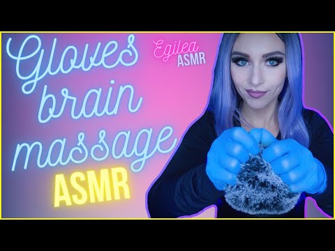 ASMR Gloves Fluffy Brain Massage. Deep Scalp massage and Head Scratching with gloves. (No Talking)