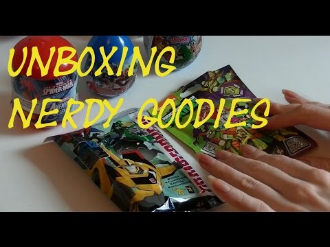 Unboxing TMNT, Marvel, Transformers 'Goodie Bags'/ 'Blind Bags' (ASMR)