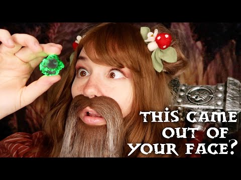 ASMR ❤️ Flirty Dwarf Girl Patches You Up ⛏ Ambiguous Accent, Face Touching, Face Massage, Layered