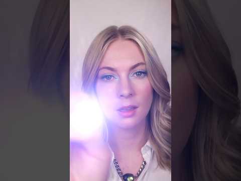 ASMR 1 Minute Eye Exam with Light Triggers, Instructions & Face Touching #asmr #sleep #relaxing