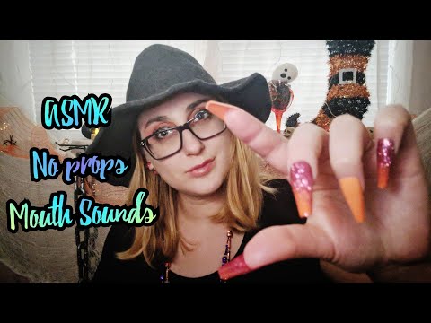 ASMR Propless Pumpkin Carving Roleplay (no props, mouth sounds, visual triggers)