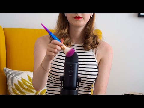 ASMR Gentle Microphone Brushing | with super soft brush for deep sleep (no talking)