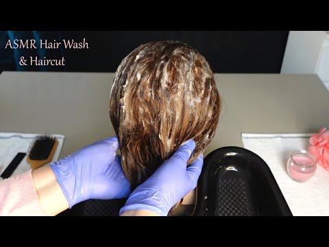 ASMR Hair Wash & Haircut (Whispered)