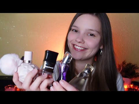 ASMR Tapping and Whispering - Perfume Triggers (Tingles from Ear to Ear)