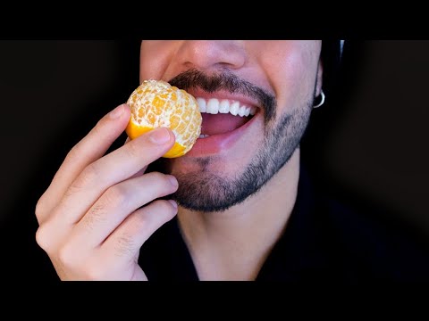 Eating Juicy Fruit ASMR (male whispering)