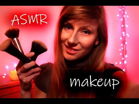 ASMR makeup [ROLEPLAY] (face touching, face brushing with sound, personal attention)