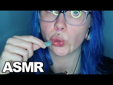 ASMR Gummy Worms Chewy Eating Sounds 🤤