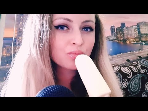 ASMR EATING POPSICLE , RELAXATION FOR YOUR BRAIN