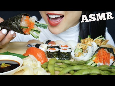ASMR SUSHI PLATTER (EATING SOUNDS) NO TALKING | SAS-ASMR