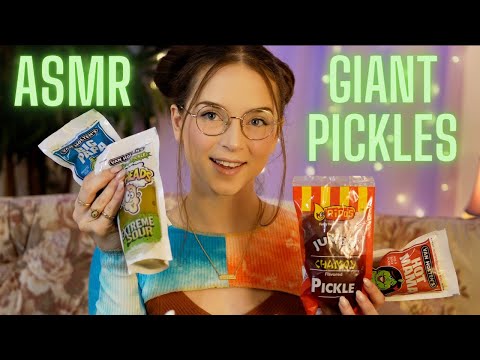 ASMR | Eating Giant Viral Pickles (Crunchy, Tangy, Juicy)