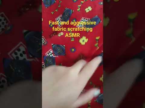 fast and aggressive fabtic scratching ASMR