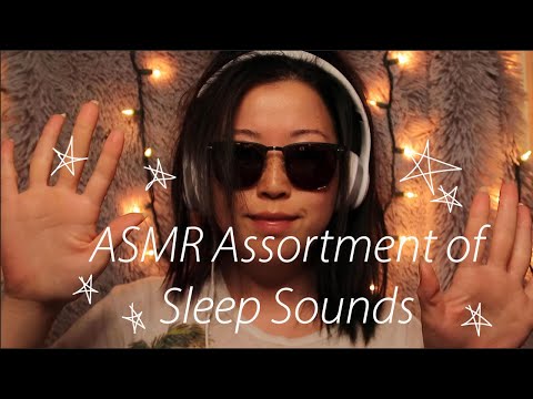 ASMR Assortment of Relaxing Sleep Sounds (hand sounds, tapping, scratching, soft whispering)