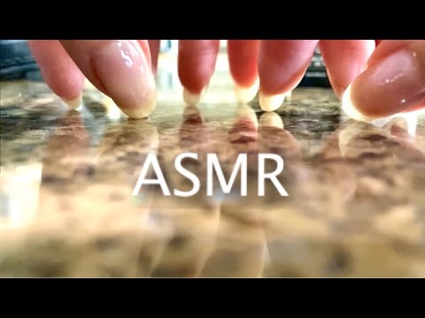 ASMR Table Tapping with Long, Natural Nails 💅 (Up-Close)