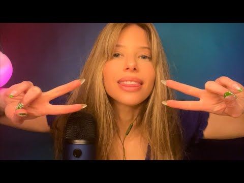 ASMR | Light & Finger Triggers w/Mouth Sounds (no talking) + more - JUST WATCH if you need to sleep