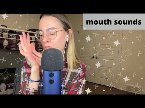 ASMR ✨ pure mouth sounds, finger flutters, & mic tapping