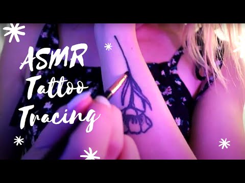 ASMR - Tattoo Tracing w/ Layered Sounds