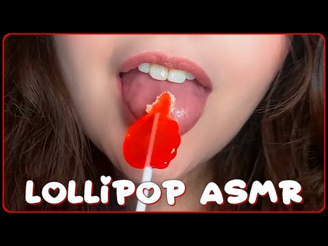 ♥ ASMR Lollipop Eating ♥ Lots of Mouth Sounds with Pop Rocks! (No Talking)