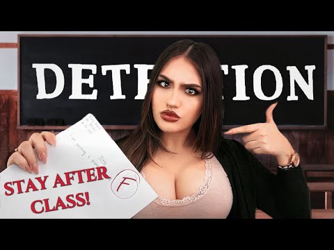 ASMR| SPICY ENGLISH TEACHER ROLE PLAY! YOU ARE FAILING! STAY AFTER CLASS, IT'S DETENTION TIME 😏