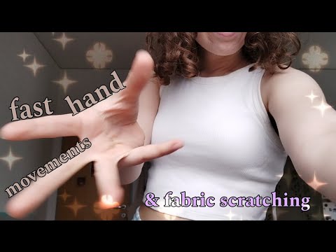 LOFI ASMR ~ fast hand movements & fabric scratching