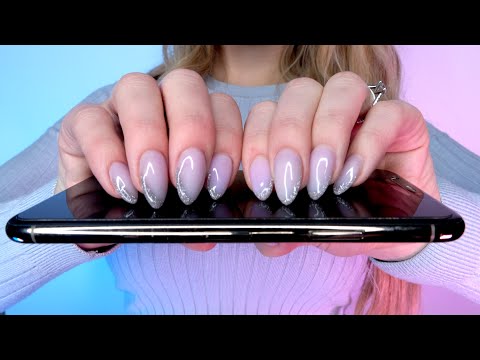 ASMR Tapping For Sleep/Relaxation ♡ (Long Nails & Whispering)