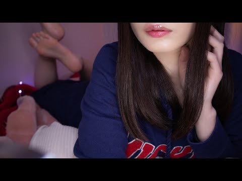 ASMR Fall Asleep Together While Whispering😴 hand movements, personal attention