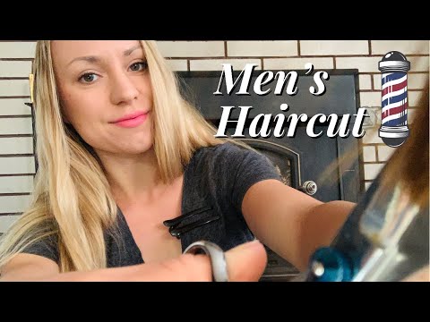 ASMR MEN'S HAIRCUT AND SHAVE ROLEPLAY | Custom Video For Reno | ASMR HAIRCUT REAL HAIR SOUNDS