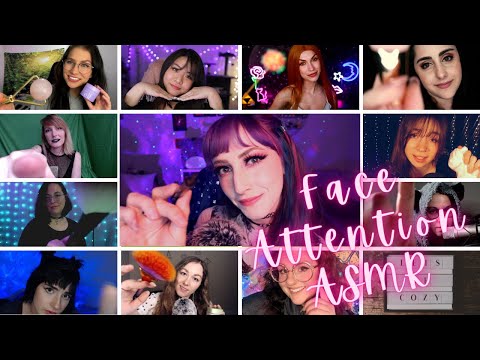 ULTRA Relaxing Face Attention Assortment | ASMR Collab 😴😴