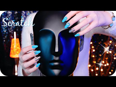 ASMR Scratching Binaural Dummy Head Mic 💙 (NO TALKING) 3D Sounds for Fast Sleep, Study & Relaxation