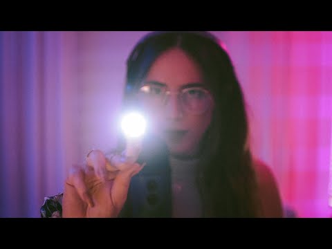 ASMR mouth sounds and follow the light