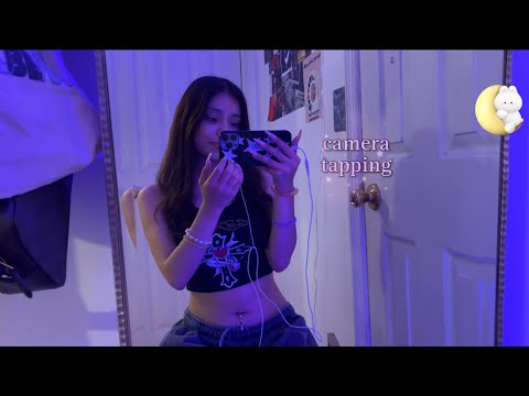 ASMR - CAMERA TAPPING 🍓 (whispers)
