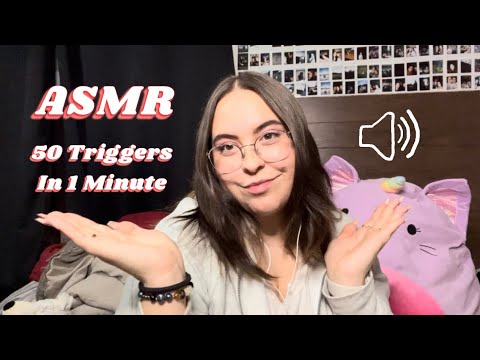 Fast & Aggressive 50 Triggers In 1 Minute (and a bit) ASMR