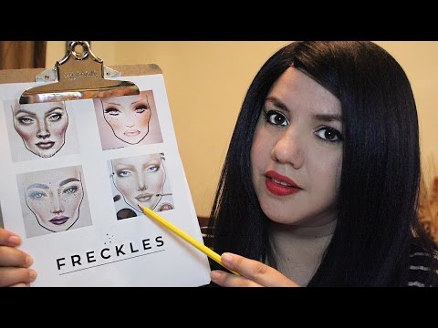 ASMR FRECKLES Application Role Play | Face touching, Whispering and Personal Attention