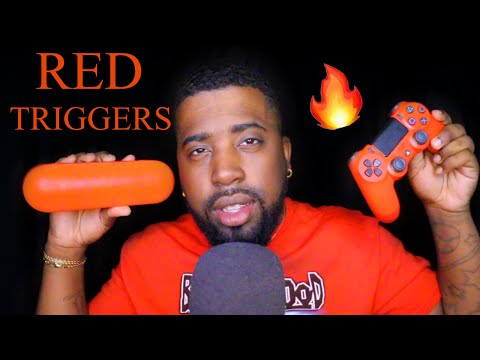 ASMR - 🔥 RED TRIGGERS TO MAKE YOU FEEL WARM & TINGLY ❤️🍎