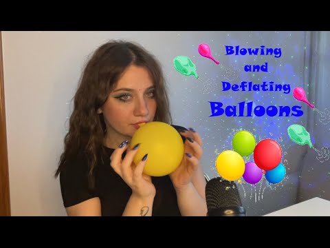 ASMR | Blowing And Deflating Balloons 🎈| Tapping, Scratching | Satisfying Triggers ❤️❤️