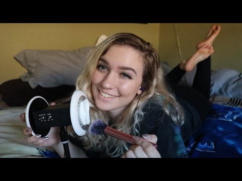 ASMR brushing sounds, brushing your ears over an hour ~ 3DIO