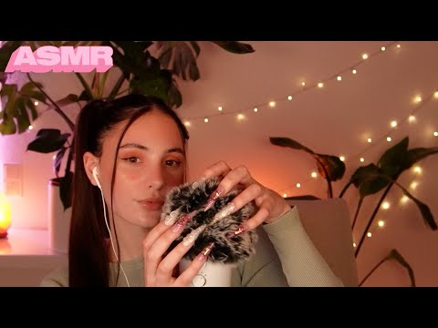 ASMR FLUFFY MIC COVER 🎙️ massaging you to sleep 😴 NO TALKING 🤫