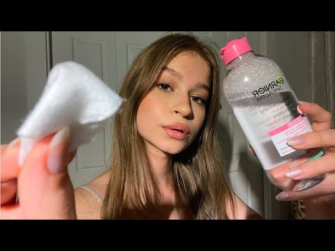 ASMR Doing Your Skincare In 5 Minutes💓 (Personal Attention & Face Touching)