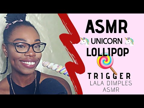 Asmr| 🦄 Unicorn Lollipop 🍭| Slurping & Whispering