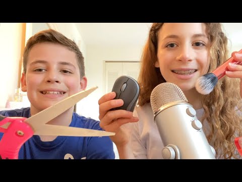 ASMR layered triggers with my BROTHER!