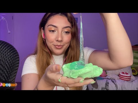 ASMR daiso clay & slime triggers 💜✨ | Whispered