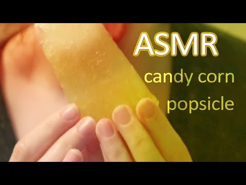 ASMR - Candy Corn Boozy Popsicle - Mouth Sounds, Eating, Soft Talking, Crunching