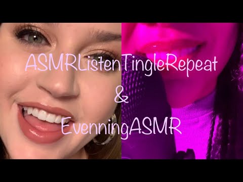 ASMR | In Collaboration with ASMR Listen.Tingle.Repeat | Inaudible Whisper+Mouth Sounds+Kisses