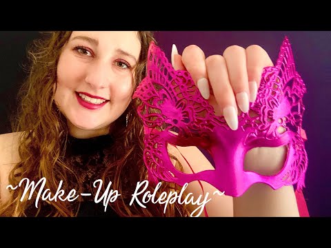 ASMR 🎭 Doing Your Make-Up for the Masquerade Ball 💜 Lots of Personal Attention