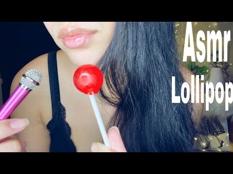 Asmr | Eating Lollipop with Tiny Mic | Whispering Rambling