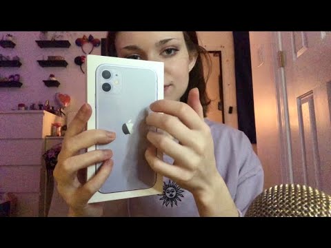 ASMR | iPhone 11 Unboxing & Testing 📱🎁 | Tapping, Crinkles, Whispering, etc