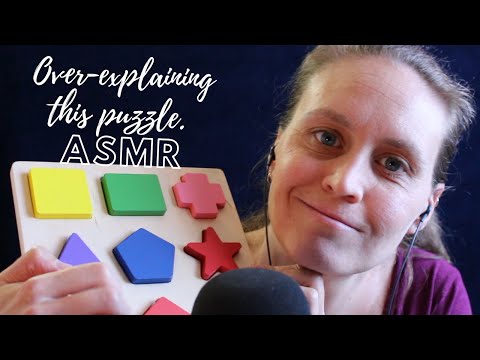 ASMR Super Tingly Wood Sounds | Whispered Over-Explaining a Wooden Puzzle