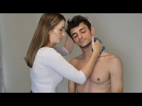 ASMR Neck, Shoulder & Back Chiropractic Adjustment for PAIN Relief | Cupping, Massage, Cracking