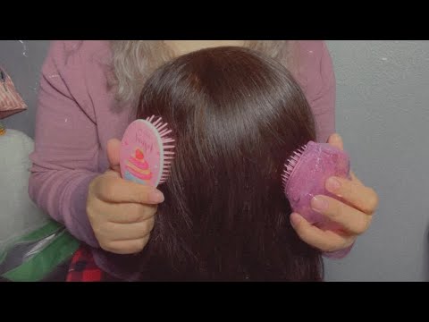 ASMR| Gentle hair brushing & scalp scratching For instant relaxation & sleep 😴 - no talking